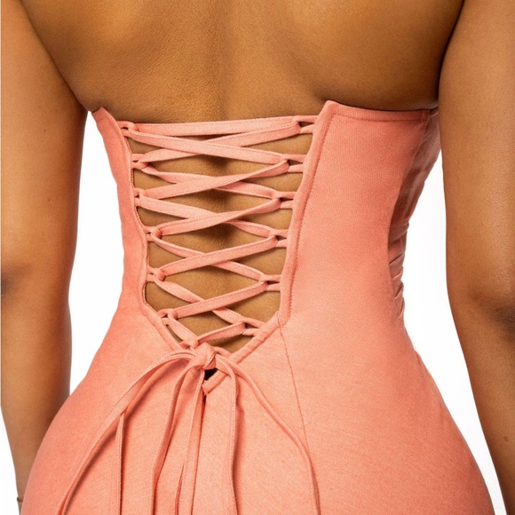 Hanifa Ruched Midi Dress - Picture 2 of 4